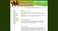 Desktop Screenshot of dragonplumbing.com