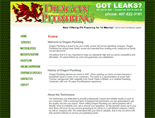 Tablet Screenshot of dragonplumbing.com